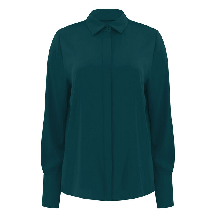 Larissa Stretch-Silk Blouse image number null