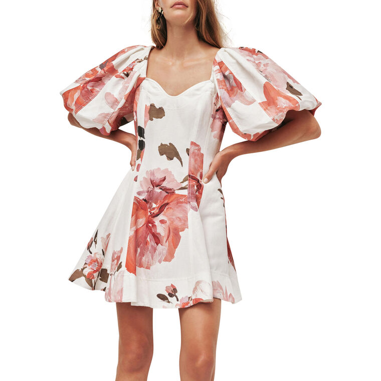 Moderna Puff Sleeve Mini Dress image number null