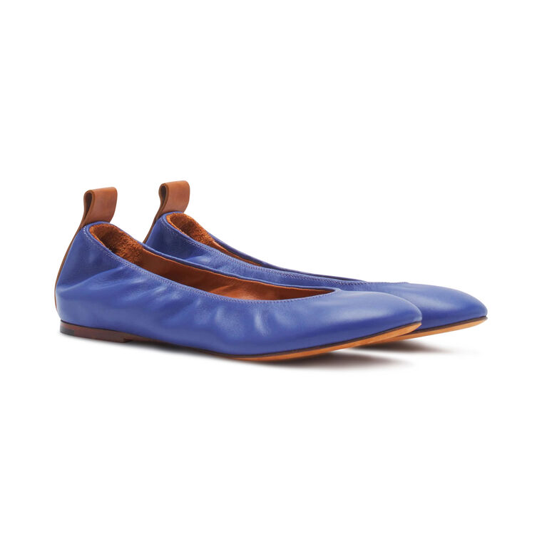 The Leather Ballerina Flat image number null