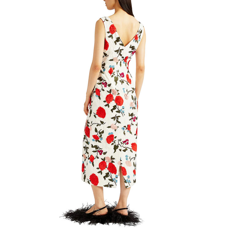 Sleeveless Boat Neck Cocktail Dress image number null