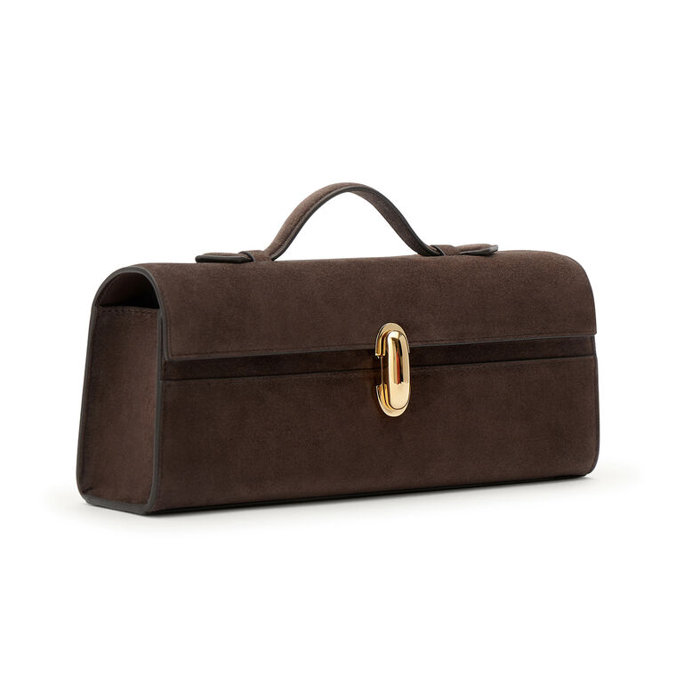 Slim Symmetry Pochette In Suede image number null