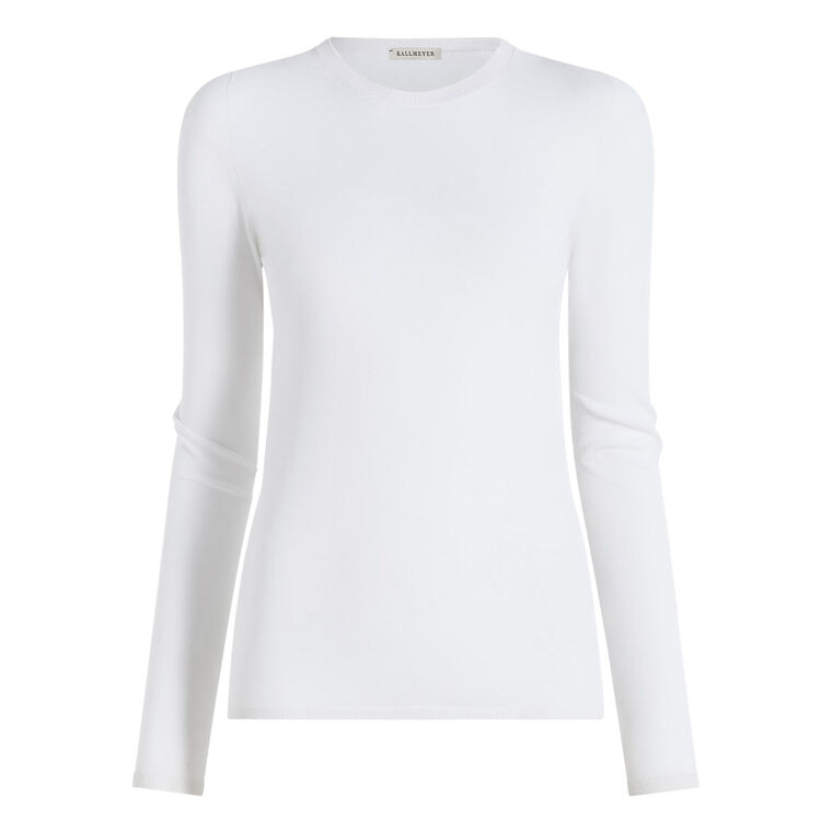 Zana Fitted Long Sleeve Knit Top image number null