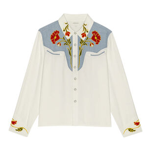 The Embroidered Long Sleeve Western Shirt