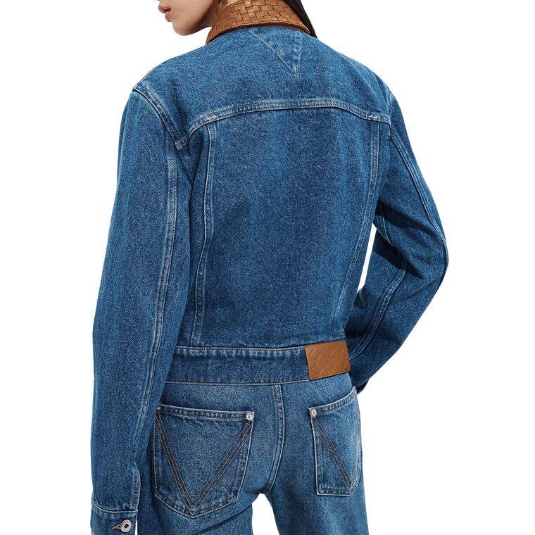 Indigo Denim Trucker Jacket image number null