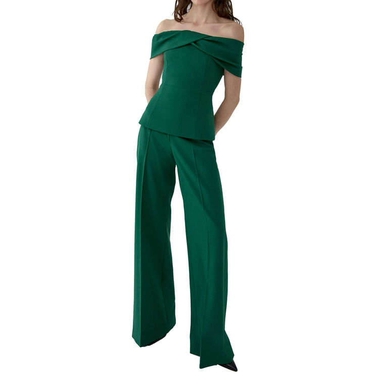 Diane High-Waisted Wide-Leg Pant image number null