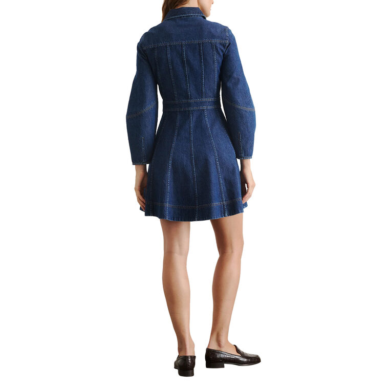 Hailey Long Sleeve Denim Mini Dress image number null