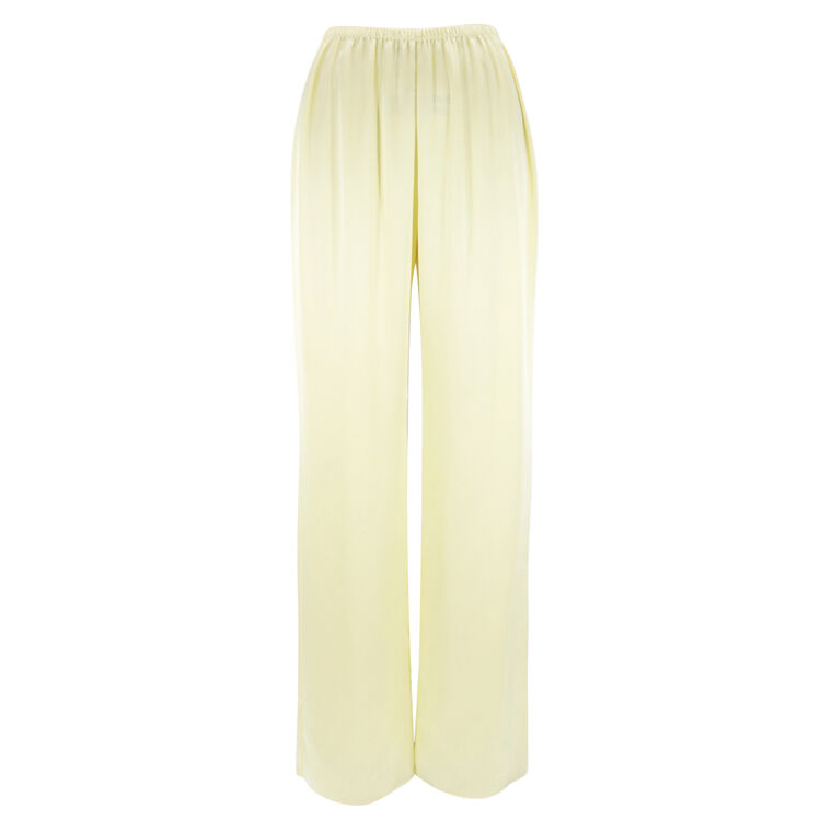 Lillian Straight-Leg Satin Pant image number null
