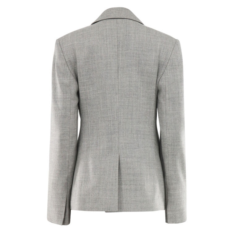 Melange Wool Structured Blazer image number null