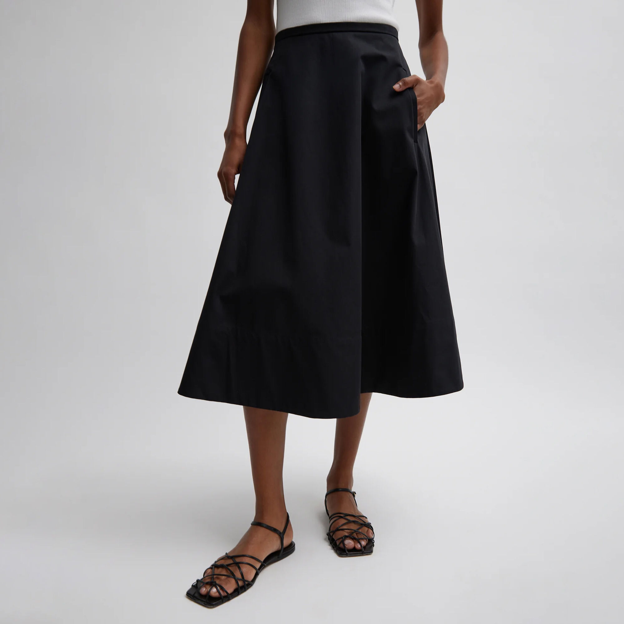 Bonded Luxe Twill Circle Skirt Bonded Luxe Twill Circle Skirt