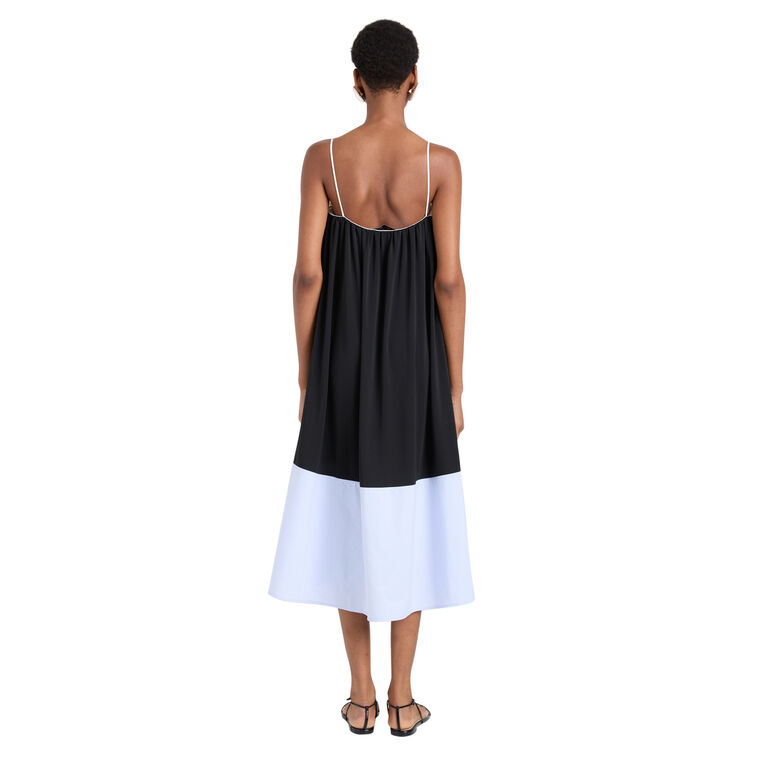 Saria Sleeveless Midi Dress In Crepe Jersey image number null