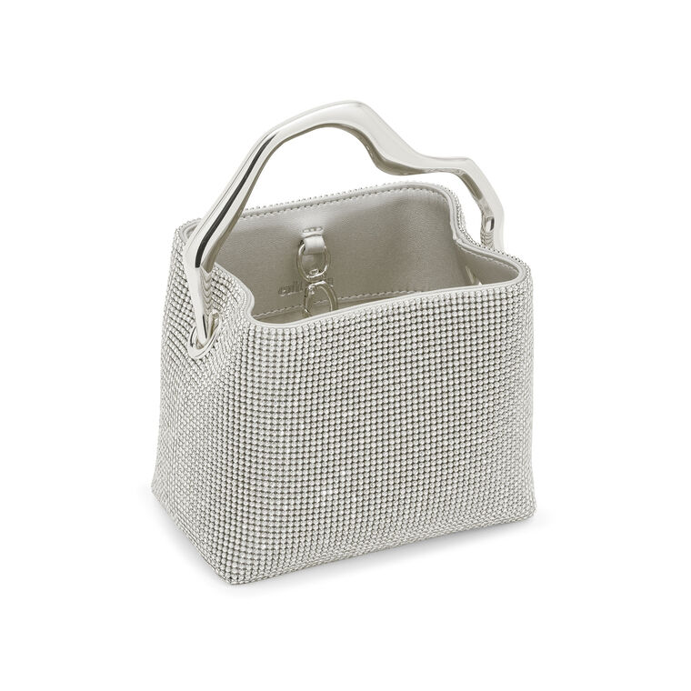 Solene Rhinestone Mini Top Handle Bag image number null