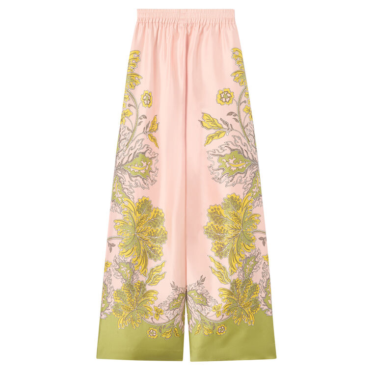 Silk Palazzo Pants image number null