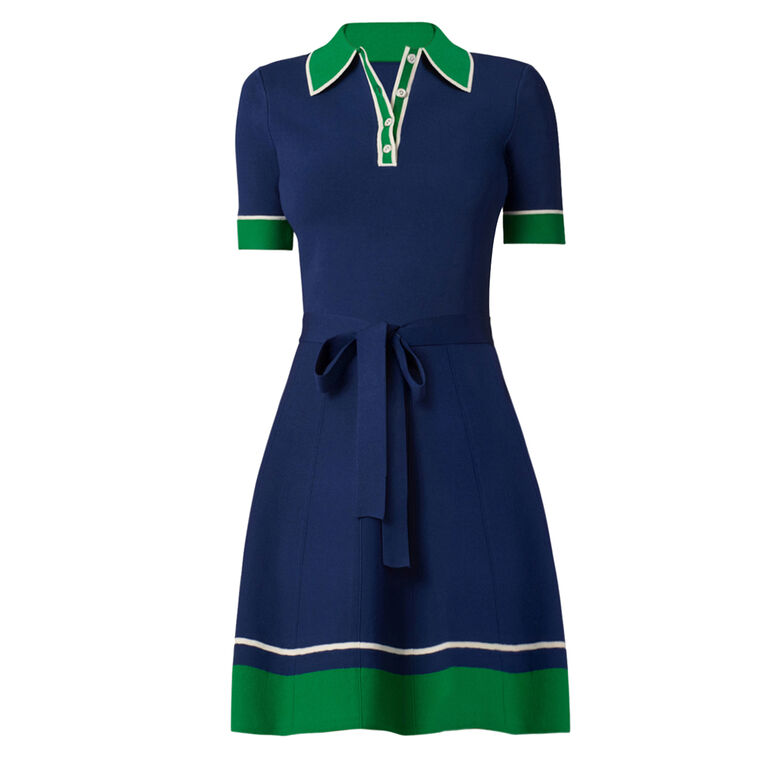 Bennett Short Sleeve Collared Midi Dress image number null
