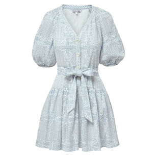 Bobbie Short Sleeve Eyelet Mini Dress