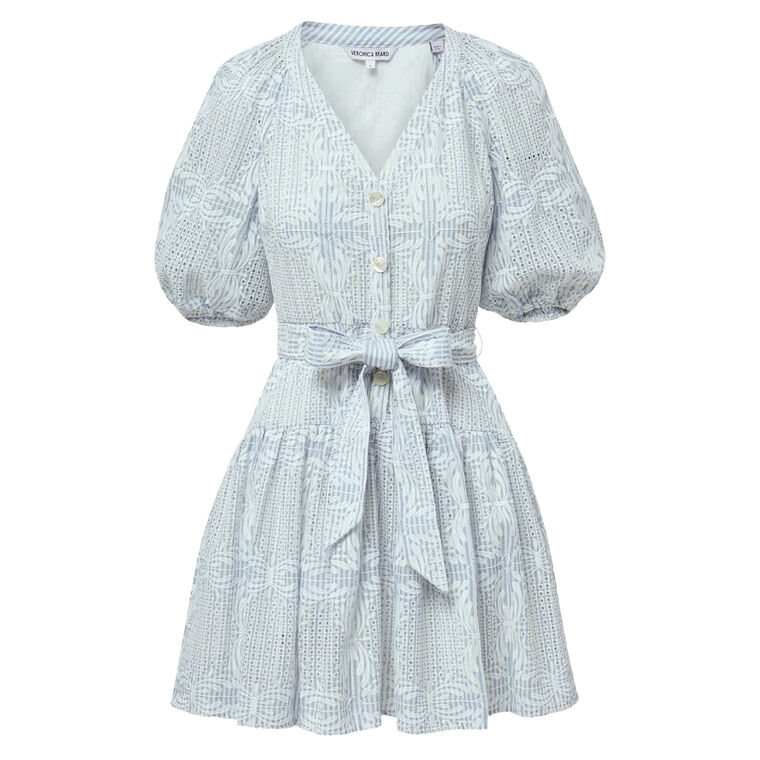 Bobbie Short Sleeve Eyelet Mini Dress image number null