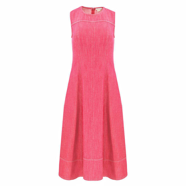 Cora Denim Midi Dress image number null