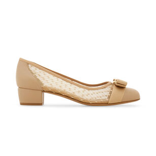 Vara Mesh Round Toe Pump