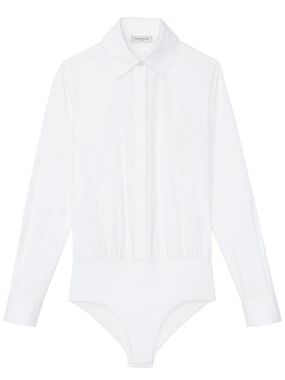 Heritage Stretch Cotton Button-Down Bodysuit