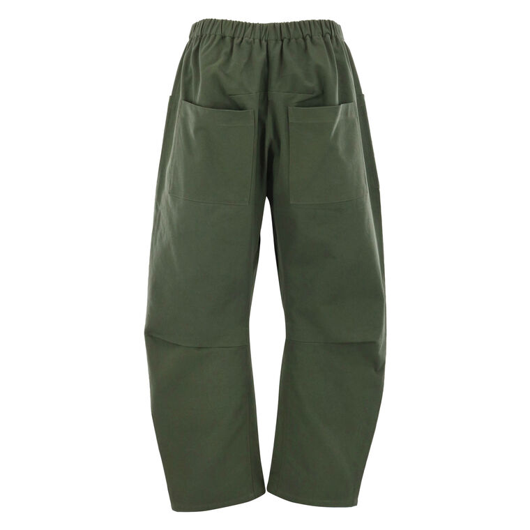 Travis Cropped Barrel-Leg Pant image number null