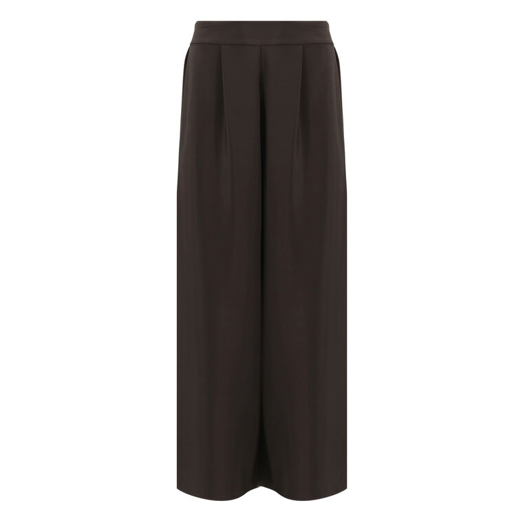 Fleet 4-Ply Silk Wide-Leg Pant image number null