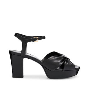 Heloise 80mm Metallic Leather Platform Sandals