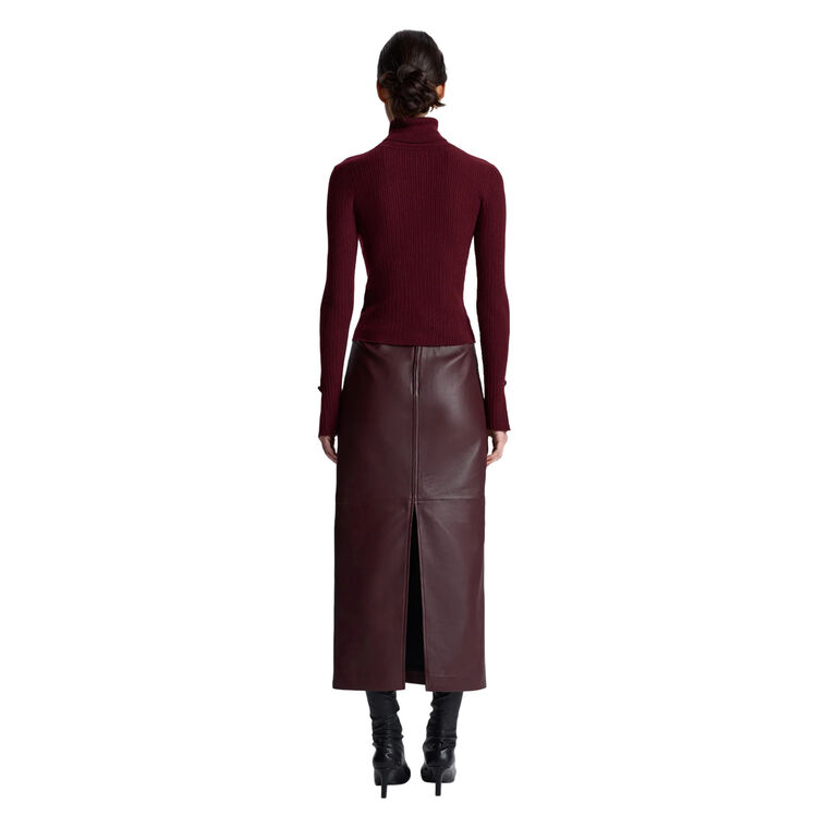 Jett Cable Knit Merino Turtleneck Top image number null