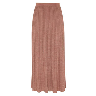 Wanderlust Metallic Knit Midi Skirt