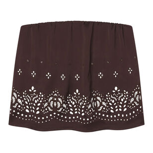 Dalia Strapless Embroidered Top