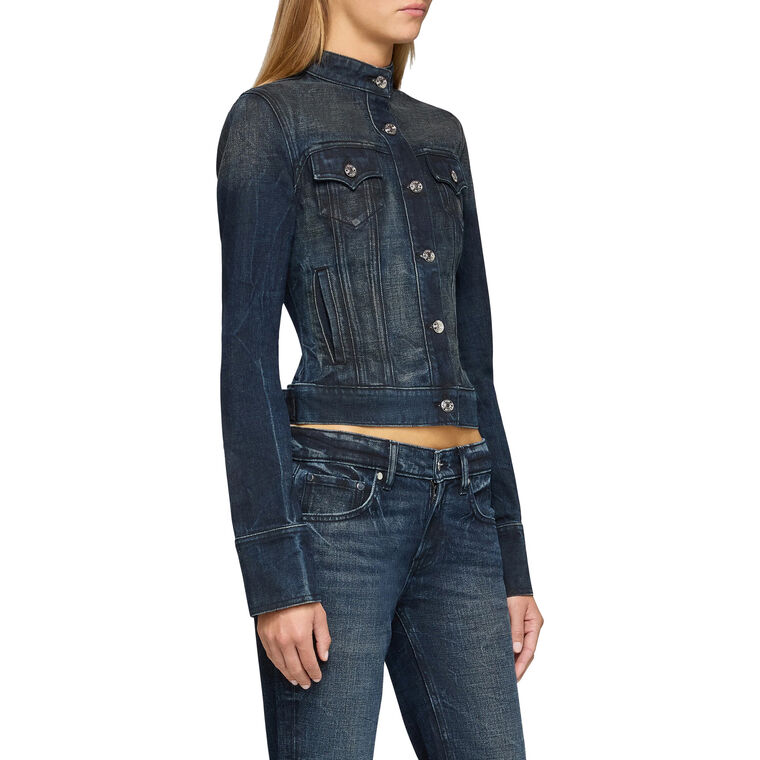 Arabella Fitted Denim Jacket image number null