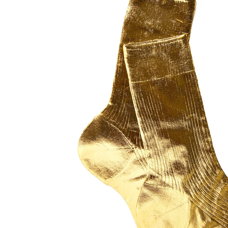 One Ribbon Laminated Socks image number null
