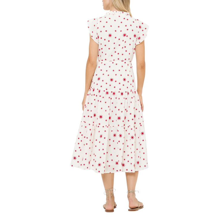 Cinched Flirty Midi Dress image number null
