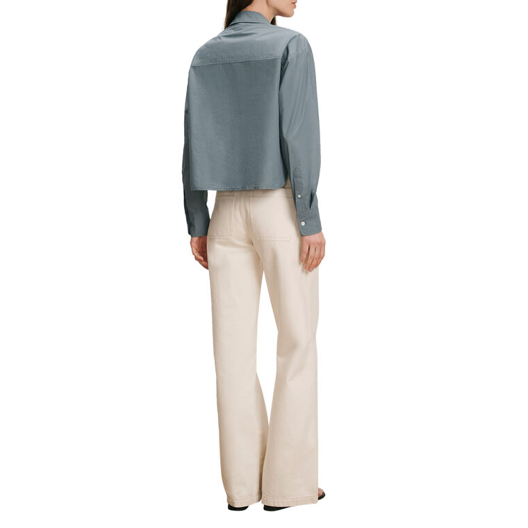 Aderes Long Sleeve Beaded Button-Down Shirt image number null