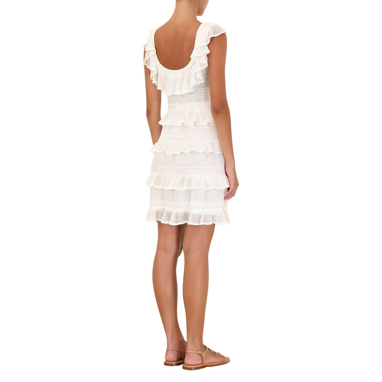Illuminate Lace Frill Mini Dress image number null