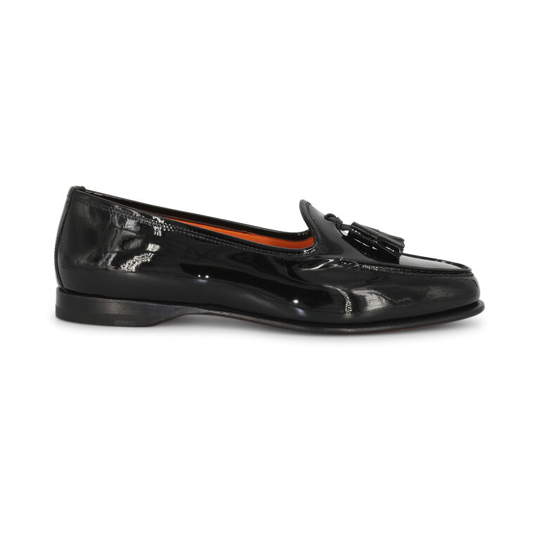 Andrea Patent Leather Loafer With Tassel image number null