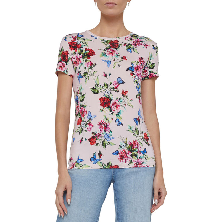 Ressi Short Sleeve Crew Neck Fitted Tee image number null