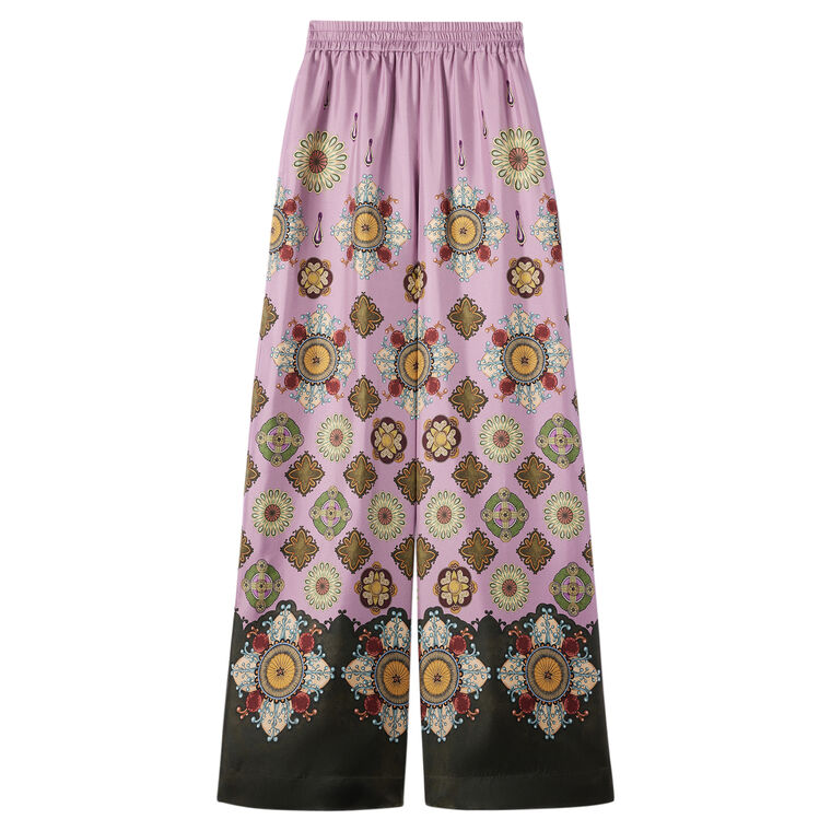 Silk Palazzo Pants image number null