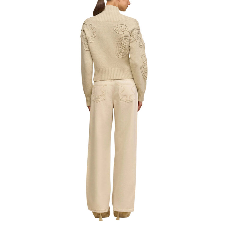 Deva Long Sleeve Knit Turtleneck Sweater image number null