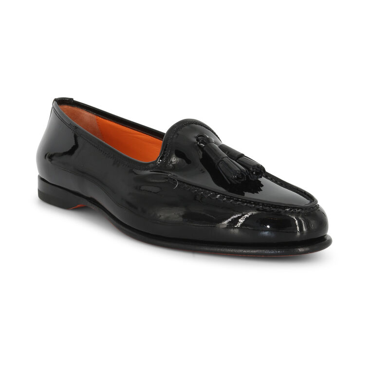 Andrea Patent Leather Loafer With Tassel image number null