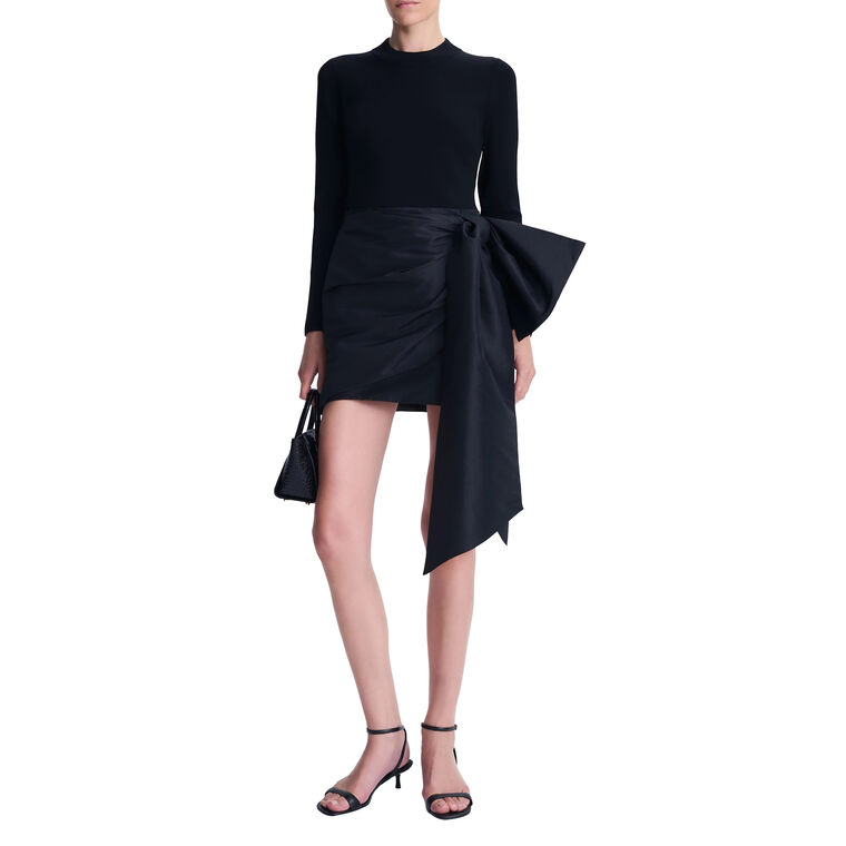 Tedda Taffeta Knit Mini Dress image number null