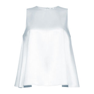 Elias Sleeveless Top In Double Face Silk