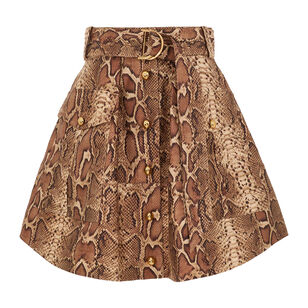 Hypnotic Belted Utility Mini Skirt