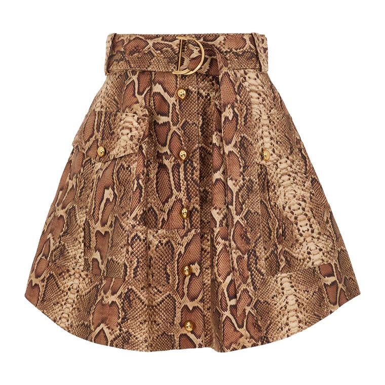 Hypnotic Belted Utility Mini Skirt image number null