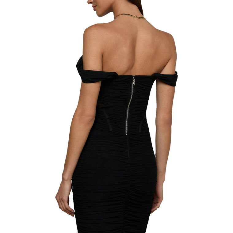 Asuka Shirred Mesh Corset Top image number null