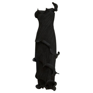 Payton Sculptural One-Shoulder Midi Gown