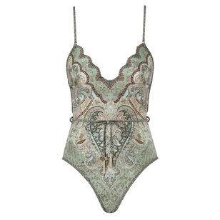 Wanderlust Scallop One-Piece Swimsuit