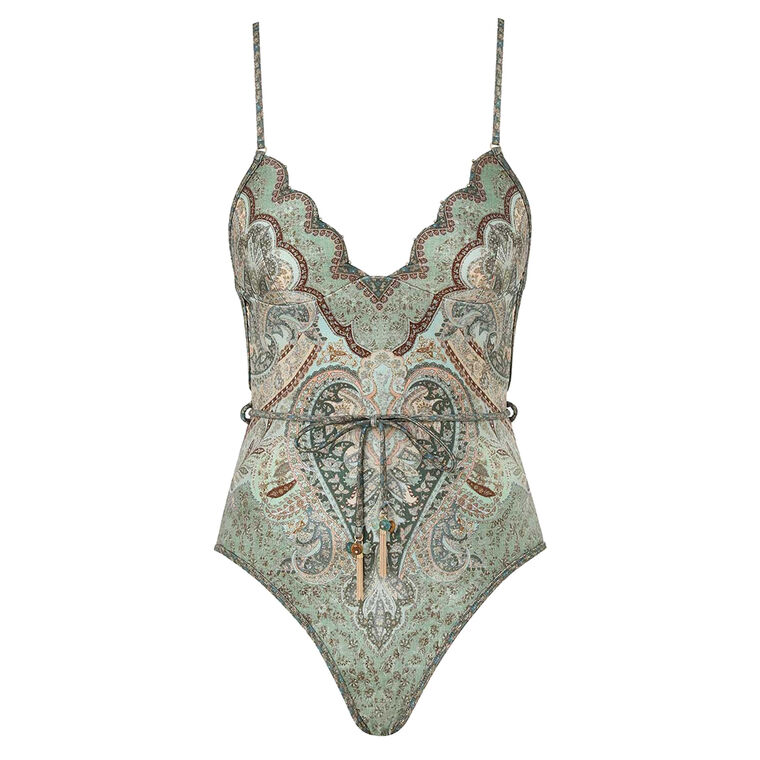 Wanderlust Scallop One-Piece Swimsuit image number null