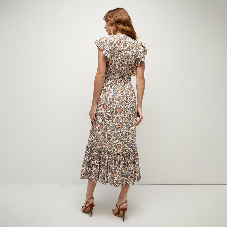Dolci Ruffle Floral Dress image number null