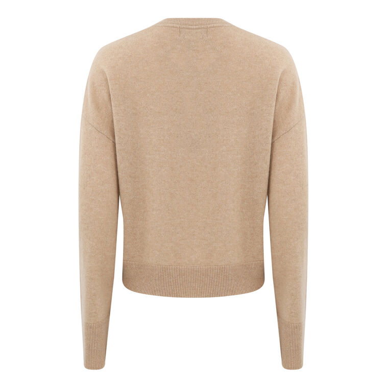 Louise Long Sleeve Relaxed Pullover Sweater image number null