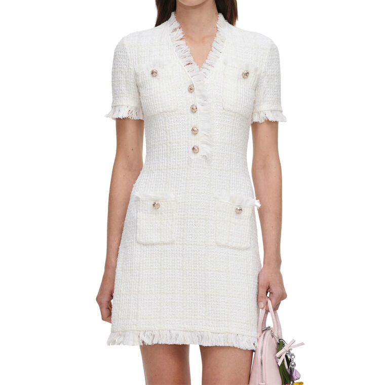 Textured Knit Mini Dress image number null