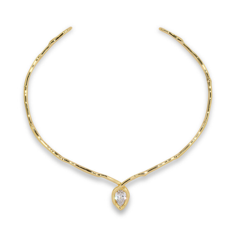 Asterales Gold Floating Collar Necklace image number null